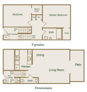 Hidden Creek 2 bed : 1.5 bath