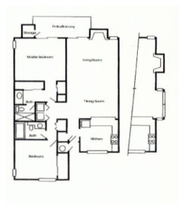 Shoreline 2 bed : 2 bath